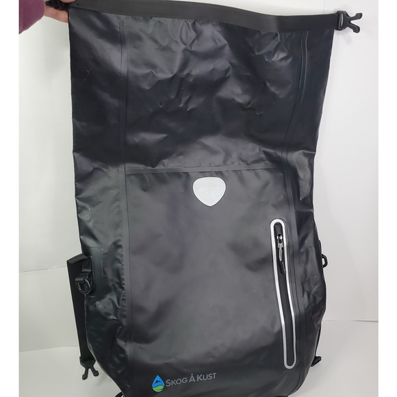 Skog Å Kust BackSak Heavy Duty Waterproof Backpack - Gear Bag 35 Liter Black - Picture 4 of 16